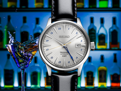 Een promoafbeelding voor de Seiko Presage SSK049 GMT.