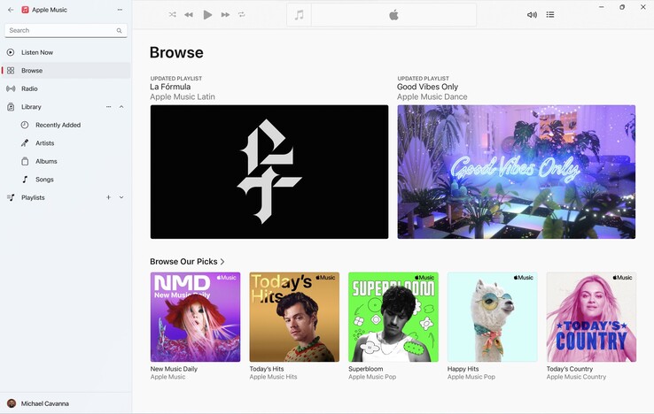 Apple Muziek en Apple TV previews zijn nu beschikbaar in de Microsoft Store. (Beeldbron: Microsoft Store)