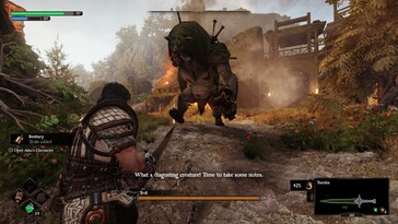 Afgebeeld: Een gameplay screenshot van Blades of Fire.