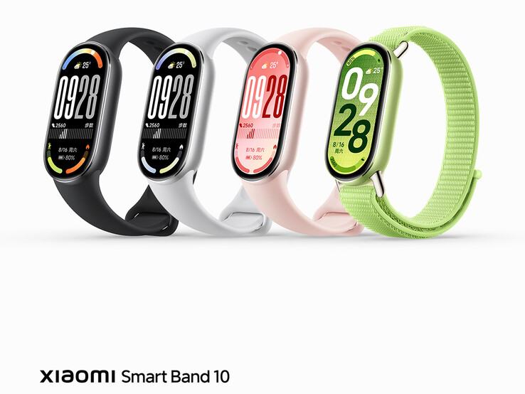 Kleuropties van de Smart Band 10 (Afbeeldingsbron: Xiaomi)