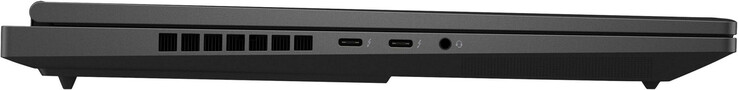 Links: 2x Thunderbolt 4 (USB-C; Power Delivery, DisplayPort), combo audio-aansluiting