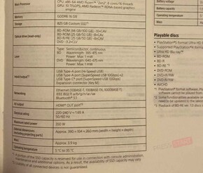 Nieuwe PS5 schijfspecificaties. (Afbeelding bron: Press Start)