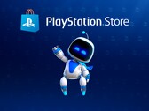 PlayStation Store banner met Astro Bot wordt getoond