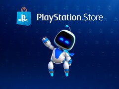 PlayStation Store banner met Astro Bot wordt getoond