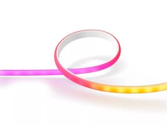 De geruchtmakende Philips Hue COB stripverlichting zou helderder kunnen zijn dan de oudere Hue Ambiance Gradient Lightstrip (afbeelding). (Afbeeldingsbron: Philips Hue)
