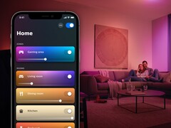 De Philips Hue app versie 5.8.0 brengt functies voor lampen en schakelaars. (Afbeeldingsbron: Signify)