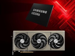 Sapphire Radeon RX 9070 GPU met GDDR6-geheugen (Afbeelding bron: Sapphire, Samsung met bewerkingen)