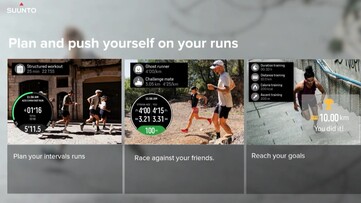 Met de Suunto Run kunnen gebruikers runs plannen en zelfs tegen vrienden racen. (Afbeeldingsbron: Suunto)