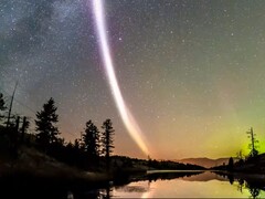 Een afbeelding van het STEVE-fenomeen (Afbeeldingsbron: Dave Markel Photography; bijgesneden)