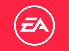 Afbeelding van het EA-logo op een rode achtergrond. (Afbeeldingsbron: Electronic Arts)