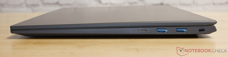 microSD, 2x USB 3.2 Gen 2, Kensington-slot