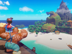 Een screengrab van de onthulling van de Donkey Kong Bananza DK Island DLC trailer tijdens de laatste Nintendo Direct Showcase (bron: Nintendo YouTube)