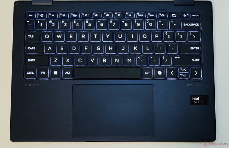 HP Envy x360 2-in-1 14: Toetsenbord en touchpad
