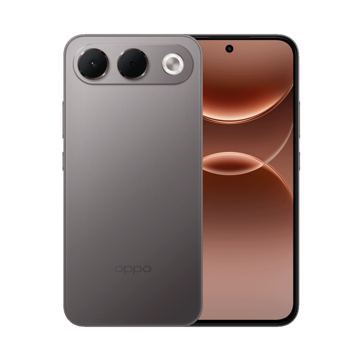 De Oppo A7 Pro in Shine Titanium.