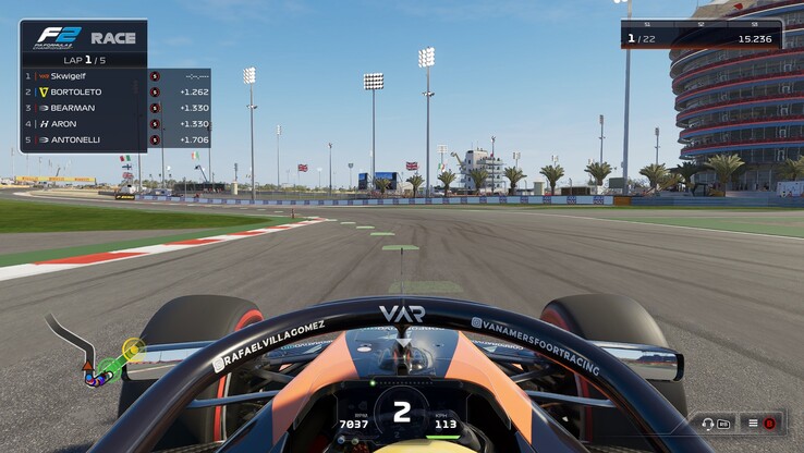 F1 25 HUD (bron: Anil Ganti, Notebookcheck)