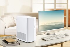De Asus V500 Mini Tower is verkrijgbaar in wit of zwart met houten accenten.