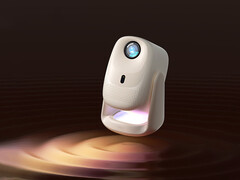 De C5 Pro heeft in China een introductieprijs van ongeveer 164 dollar. Afgebeeld: een promotiefoto waarop de ingebouwde luidspreker van de projector te zien is.