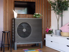 De warmtepomp van IKEA en Svea Solar (foto) is te vinden in sommige IKEA showrooms. (Afbeelding bron: IKEA)