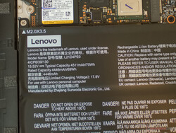 Batterij in de Lenovo Yoga Slim 7i Pro X
