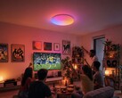 De SwitchBot RGBICWW-plafondlamp beschikt over dynamische RGBIC-kleureffecten