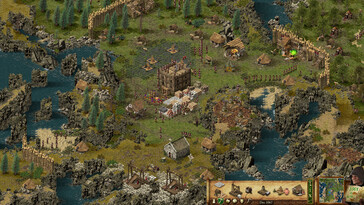 Afgebeeld: Een gameplay screenshot van Stronghold: Definitive Edition.