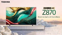 De Toshiba Z870 MiniLED 4K TV is ontworpen voor gamers. (Beeldbron: Toshiba)