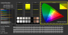 CalMAN: Color saturation