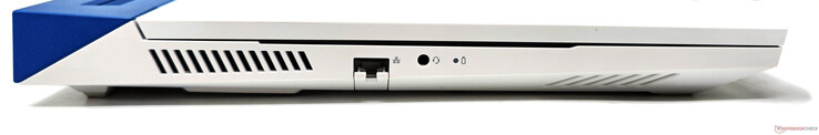 Links: Gigabit Ethernet, 3,5 mm combo audio-aansluiting