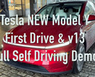Model Y Juniper rijdt op FSD 13 in eerste demo (Afbeelding bron: Jordan Camina/X)