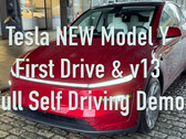 Model Y Juniper rijdt op FSD 13 in eerste demo (Afbeelding bron: Jordan Camina/X)