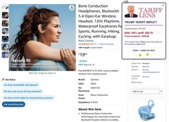 Tarief Lens Chrome Extensie in actie (Afbeelding Bron: Self)