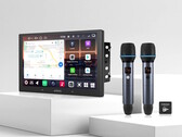 De Atoto V10 dubbel-DIN head-unit met optionele AC-MICW2 draadloze microfoonkit brengt karaoke in auto's. (Afbeeldingsbron: Atoto)