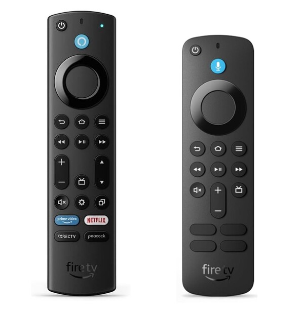 Alexa Voice Remote Enhanced (L) en Alexa Voice Remote (L). (Afbeeldingsbron: Amazon)