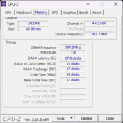 CPU-Z Geheugen