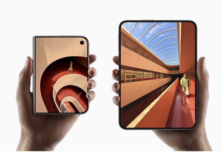 De Apple iPhone Duo heeft een enorm scherm van 7,6 inch wanneer hij is uitgevouwen.
