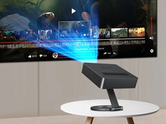 Deze draagbare projector wordt geleverd met een standaard (Afbeeldingsbron: 8849)
