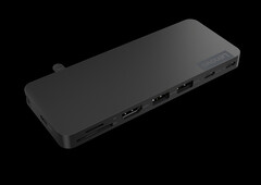 De USB-C Slim Travel Dock komt in dezelfde maand als de duurdere USB-C Travel Dock met Dual Display. (Afbeeldingsbron: Lenovo)