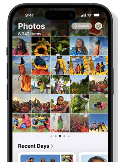 iOS 18 brengt een grote revisie van de foto's app. (Afbeelding via Apple)