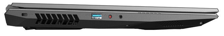 Links: Kensington-slot, USB Type-A 3.0, microfoon, koptelefoon