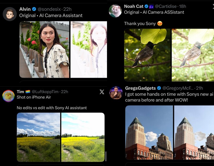 De AI-camera-assistent van de Xperia 1 VIII is een meme geworden.