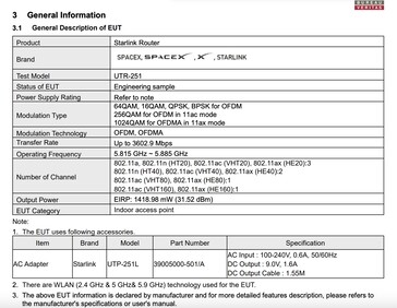 De specificaties van de Starlink Gen 4-router wijzen op een bredere dekking van het frequentiespectrum.