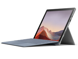 De Microsoft Surface Pro 7 Plus, geleverd door Microsoft Duitsland.