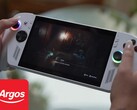 Asus ROG Xbox Ally gaming handheld getoond met Argos logo (Afbeelding bron: Microsoft Xbox Gaming, Argos met bewerkingen)