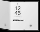 Onofficiële render voor de tri-fold van Samsung. (Afbeeldingsbron: Android Authority)