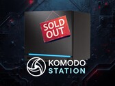 Banner waarop staat dat de Steam Machine bij Komodo Station uitverkocht is