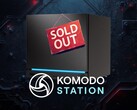 Banner waarop staat dat de Steam Machine bij Komodo Station uitverkocht is
