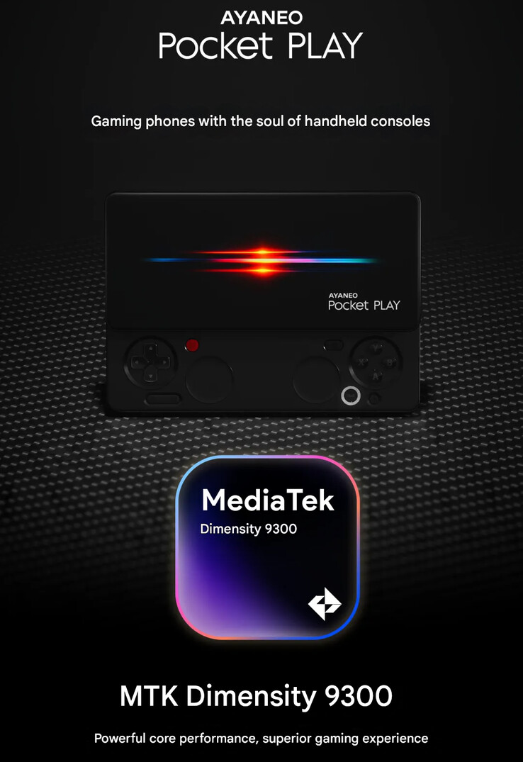 De SoC-aankondiging van de Pocket Play (Afbeelding bron: Ayaneo - machine vertaald)