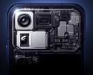 De Xiaomi 18 Pro-telefoons zullen worden uitgerust met een hoofdcamera en een telelens van 200 MP. Afgebeeld: een promotiefoto waarop de interne camera-hardware te zien is.