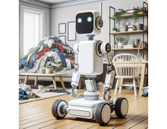 Het AI-systeem van OK-Robot slaagt er slechts in 58,5% van de voorwerpen in bijzonder rommelige huizen op te pakken (symbolische afbeelding: DALL-E / AI)