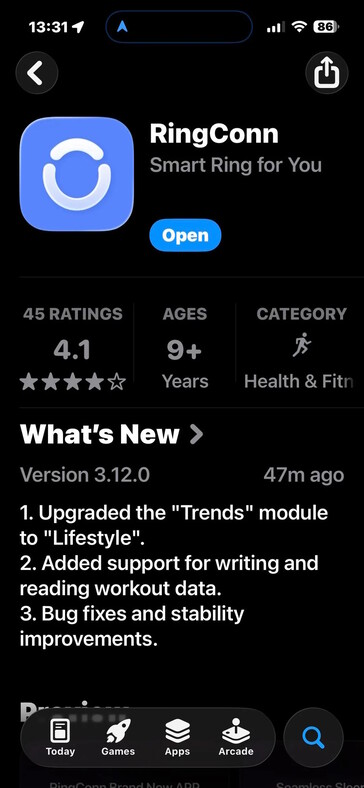 en de app krijgen een update. (Afbeeldingsbron: Oilypete2023 via Reddit)